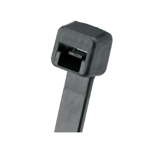 Panduit Cable Tie, 11-1/2 in L, 3 in Max Bundle Dia., Black, Nylon 6/6, 50 lb Strength, 1000 PK PLT3S-M20 - main